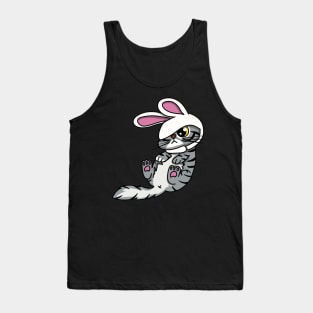 Chilling Bunny Cat Tank Top